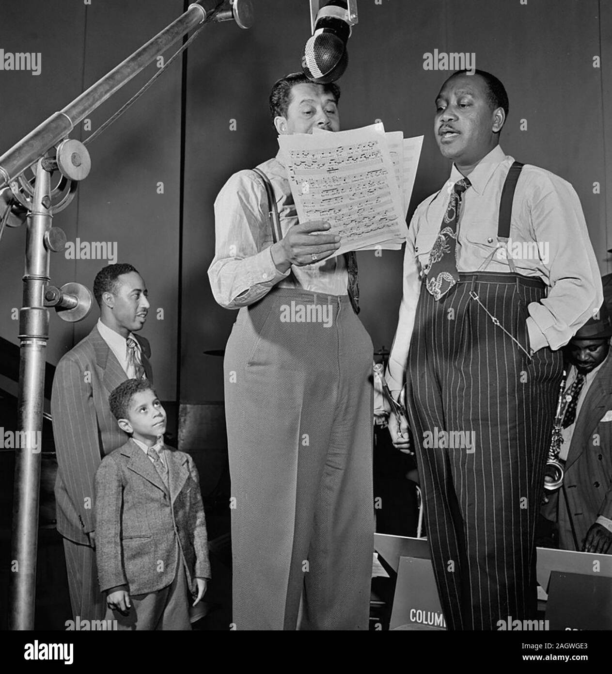 Portrait of Jonah Jones and Cab Calloway, Columbia studio, New York, N