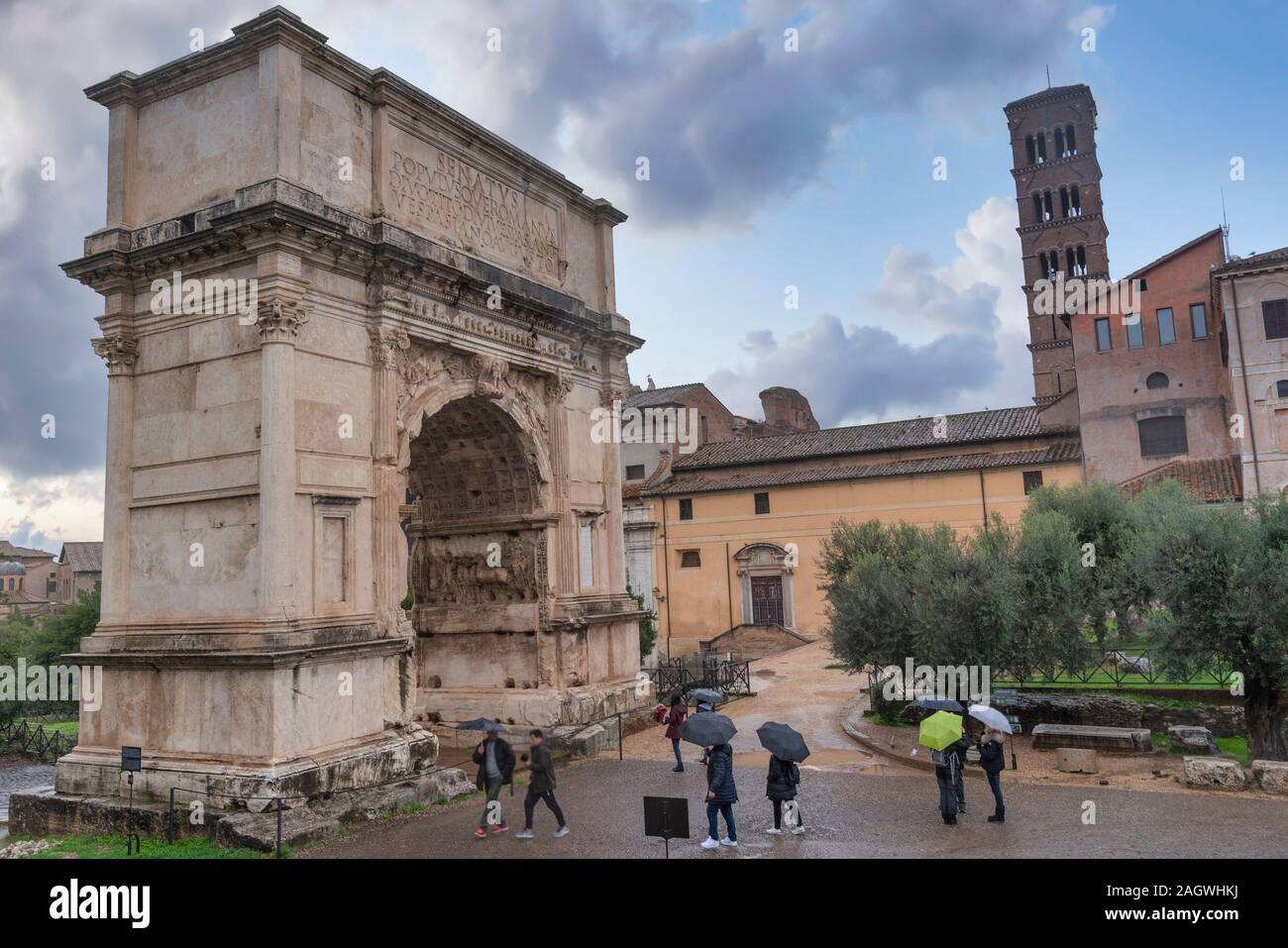 Roman Forum in the center of ancient Rome Stock Photo - Alamy