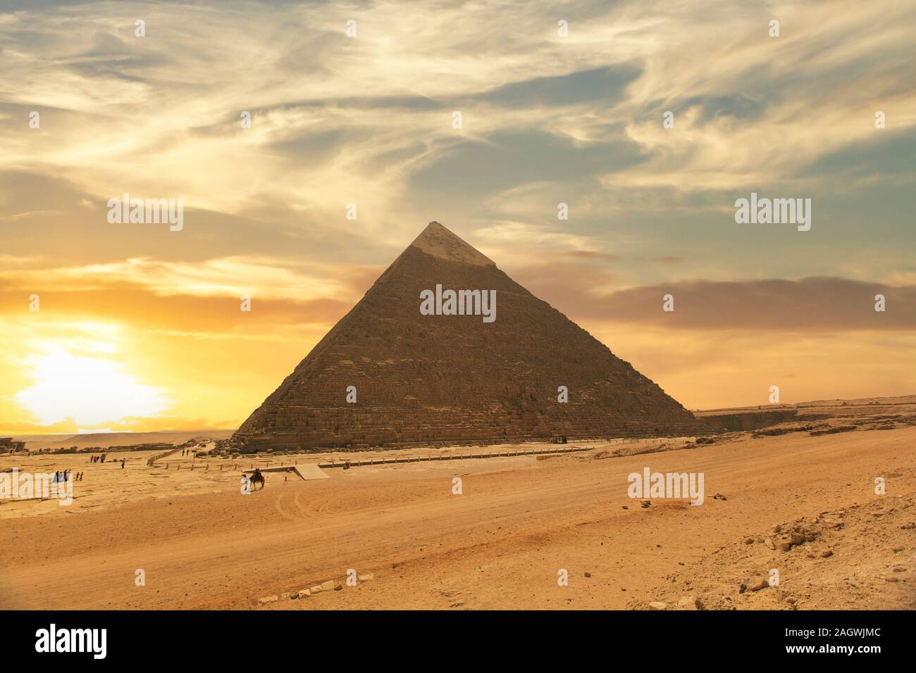 Image of the great pyramids of Giza, in Egypt Stock Photo - Alamy