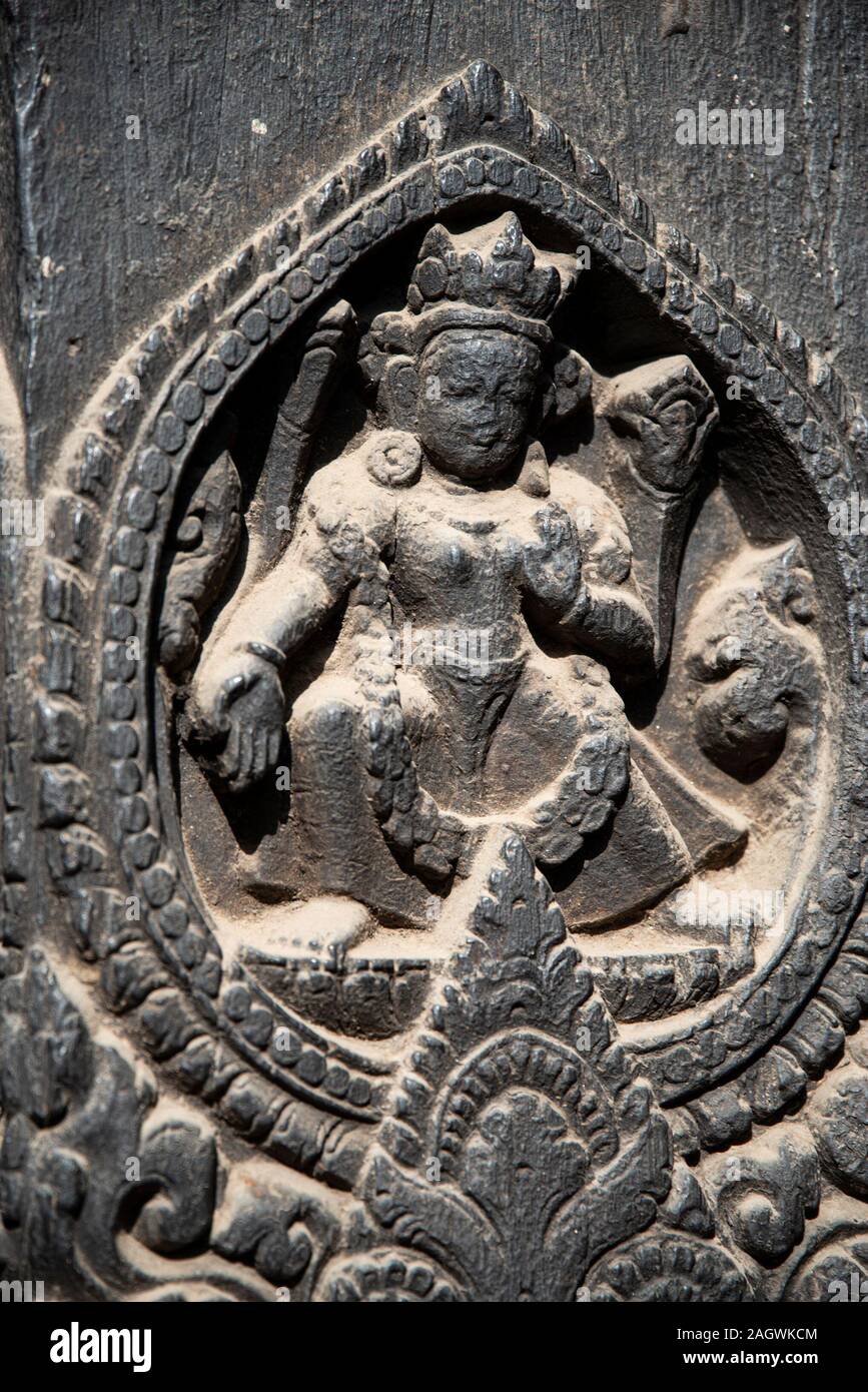 statues of gods in the streets of Kathmandu. Nepal Stock Photo Alamy