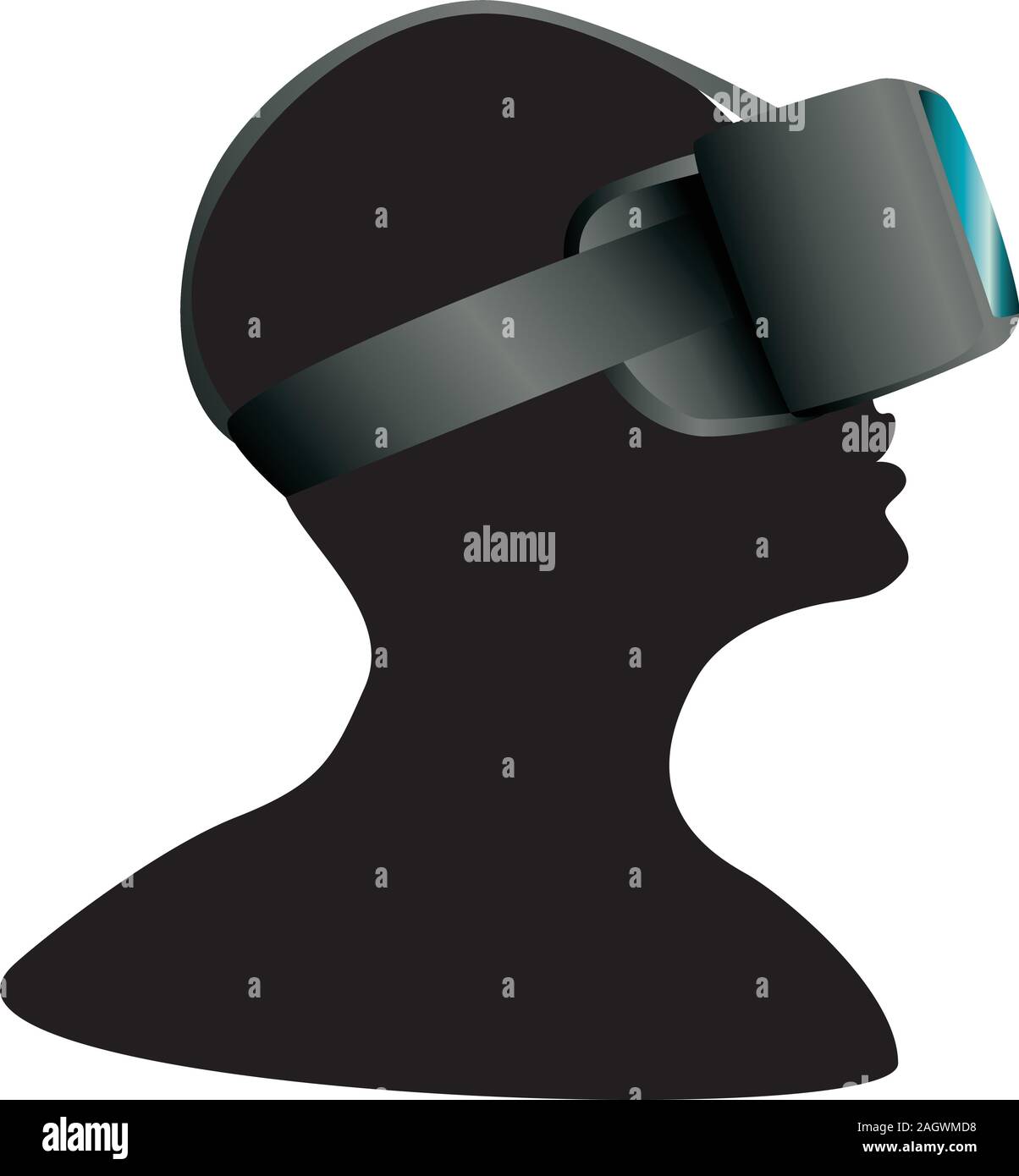 Modern gadget 3d VR glasses design illustration Stock Vector Image