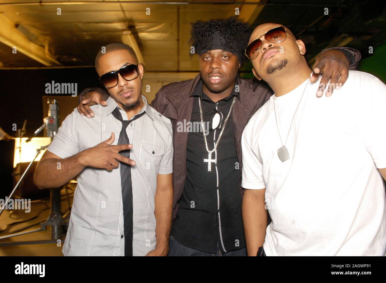 (LR) Singer / Actor Marques Houston, producer Noel "Detail" Fisher and