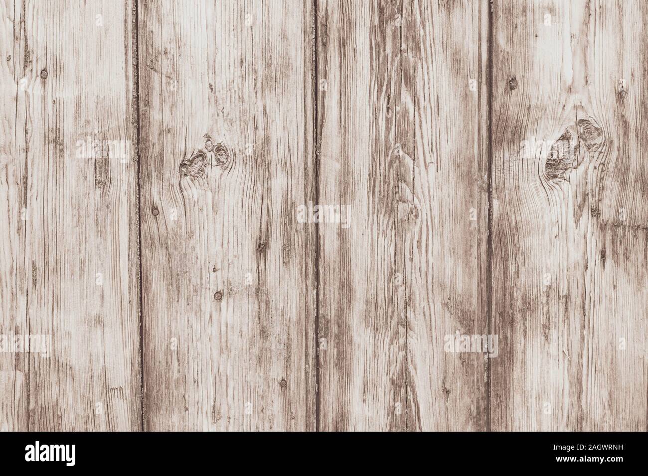 Light wood fence. Texture of wooden boards. Antique oak boards. Plank - timber. Vintage wooden desk, surface. Natural color. Old wood shabby planks. R Stock Photo
