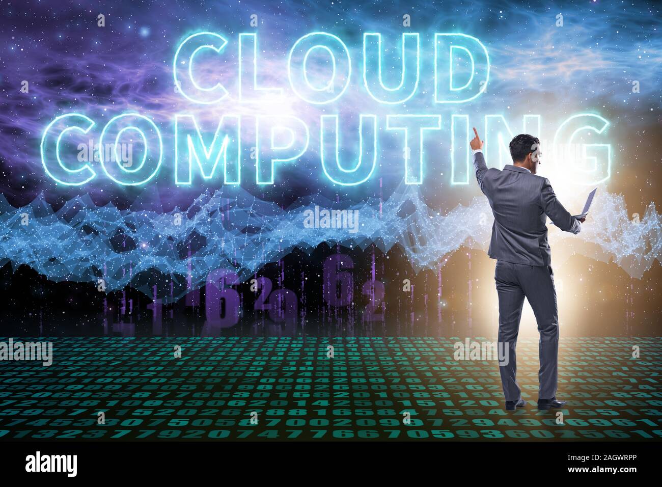 The concept of cloud edge and fog computing Stock Photo - Alamy