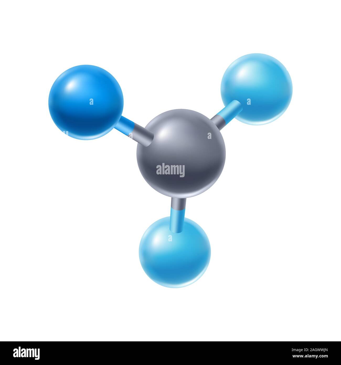 Illustration of abstract molecule or atom Stock Vector Image & Art - Alamy