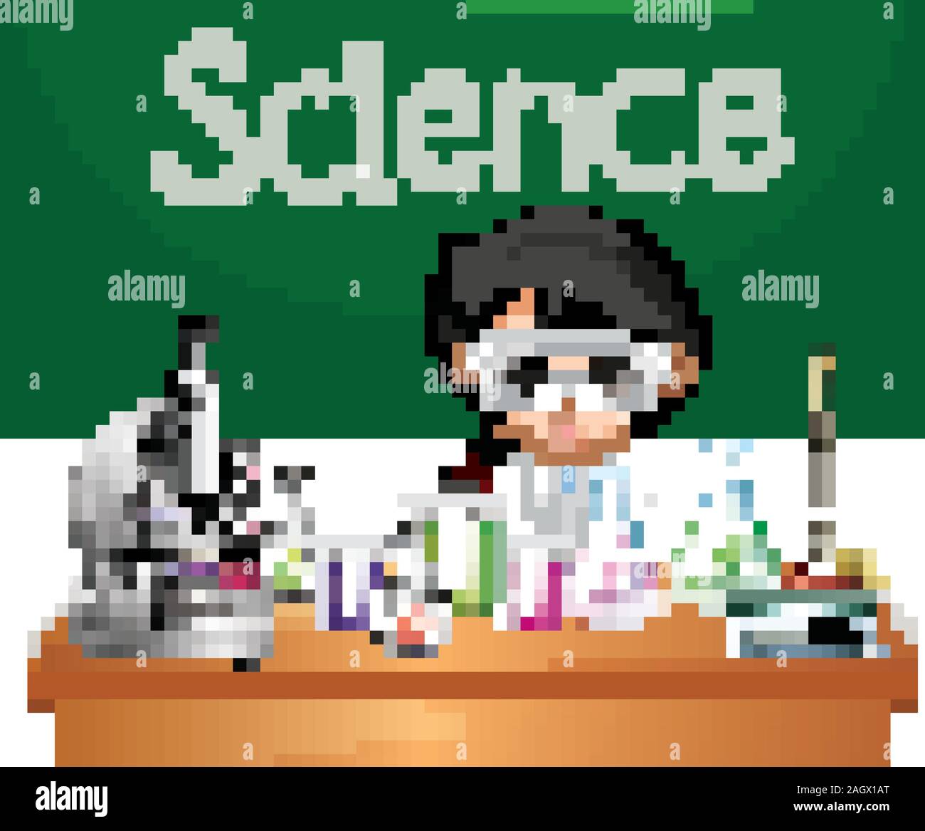Science scale child Stock Vector Images - Alamy