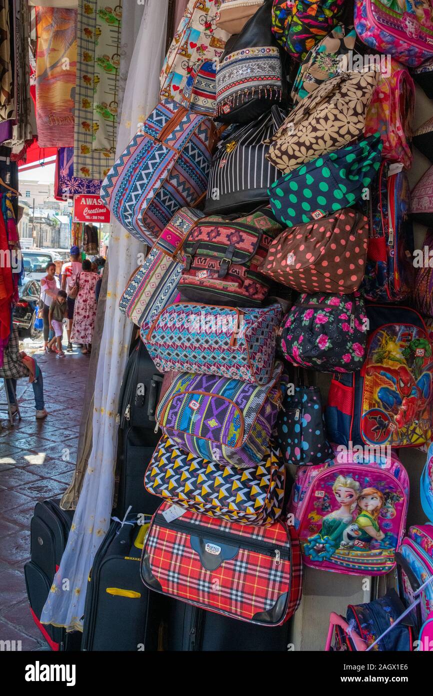 Port Louis Shops, Mauritius Stock Photo Alamy