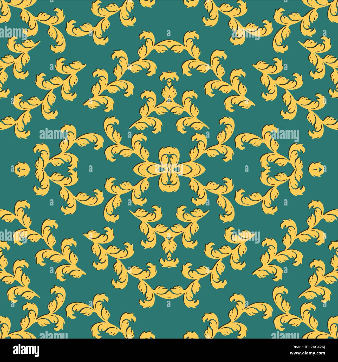 Decorative element traditional damask pattern. Vector eps 10 Stock ...