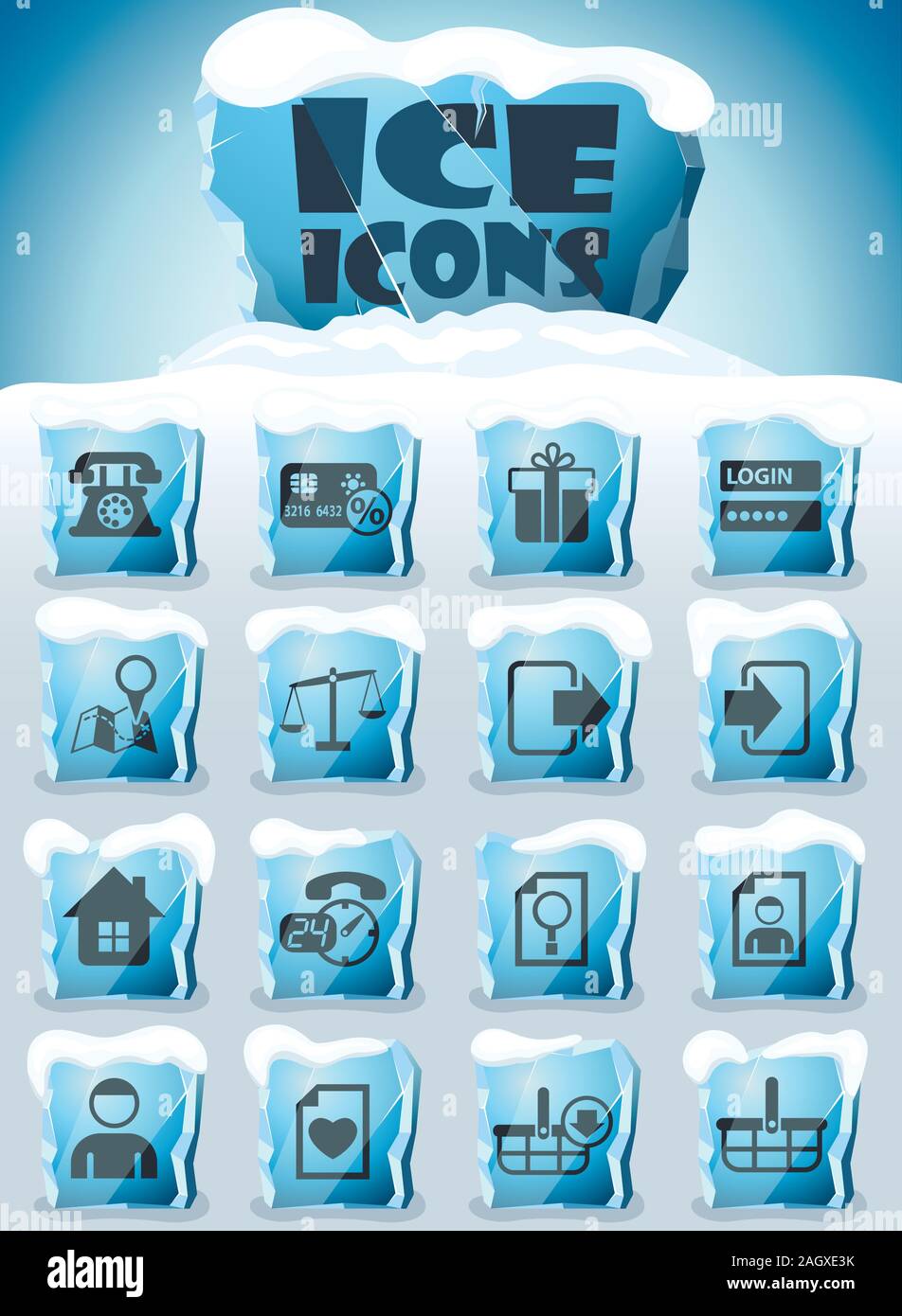 e-commerce interface icon set Stock Vector Image & Art - Alamy