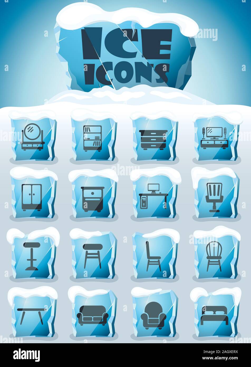 furniture icon set Stock Vector Image & Art - Alamy
