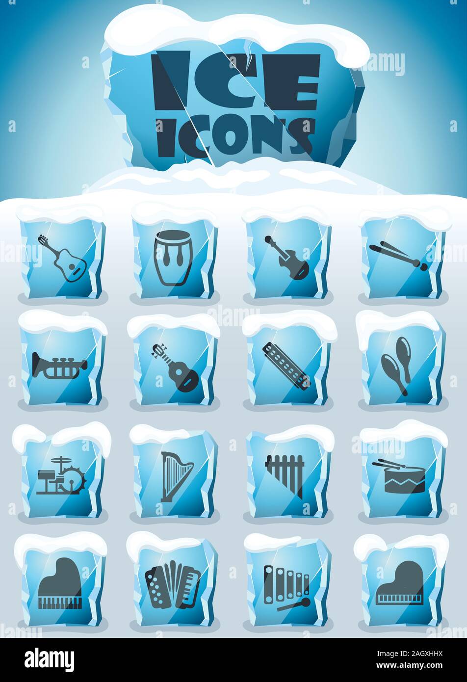 musical instruments icon set Stock Vector Image & Art - Alamy