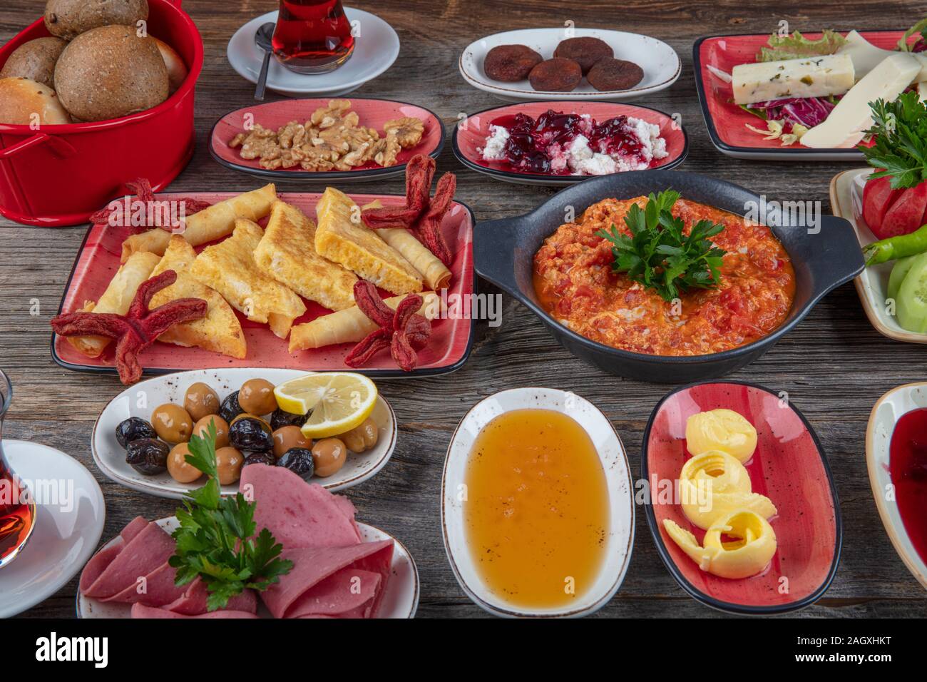Traditional Turkish Village Breakfast 