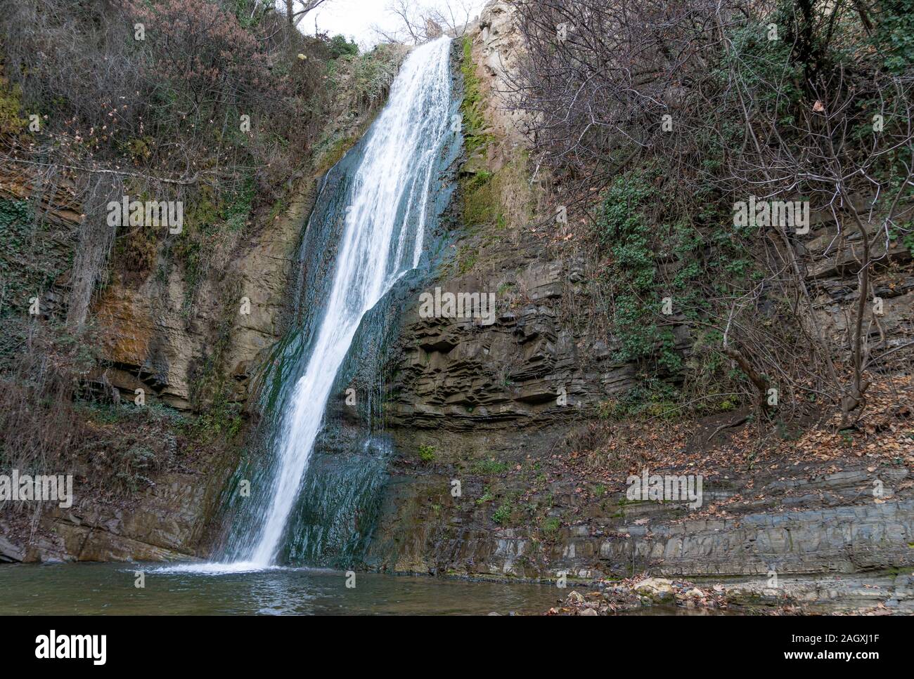 Waterfall. National Botanic Garden. Tbilisi. Georgia. Stock Photo