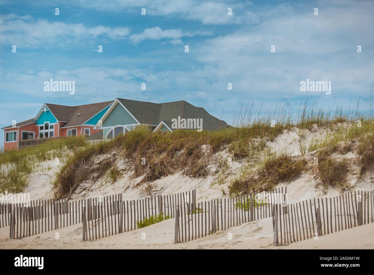 Luxury Oceanfront Beach House Outer Banks Sand Dunes Beach Grass