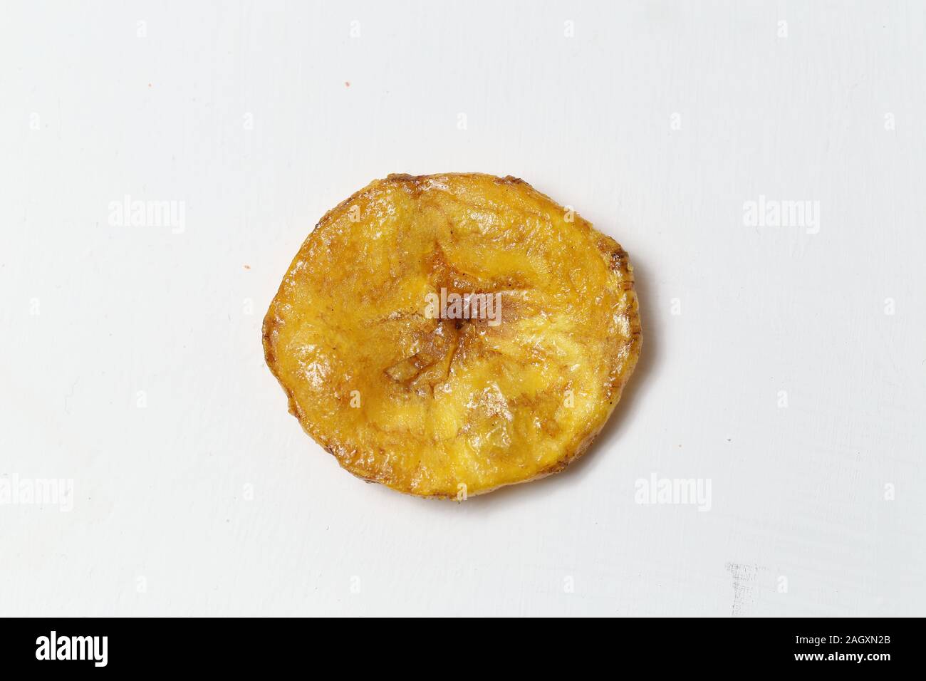 Sweet Banana Chips Or Keripik Pisang Manis Isolated On White Background Stock Photo Alamy