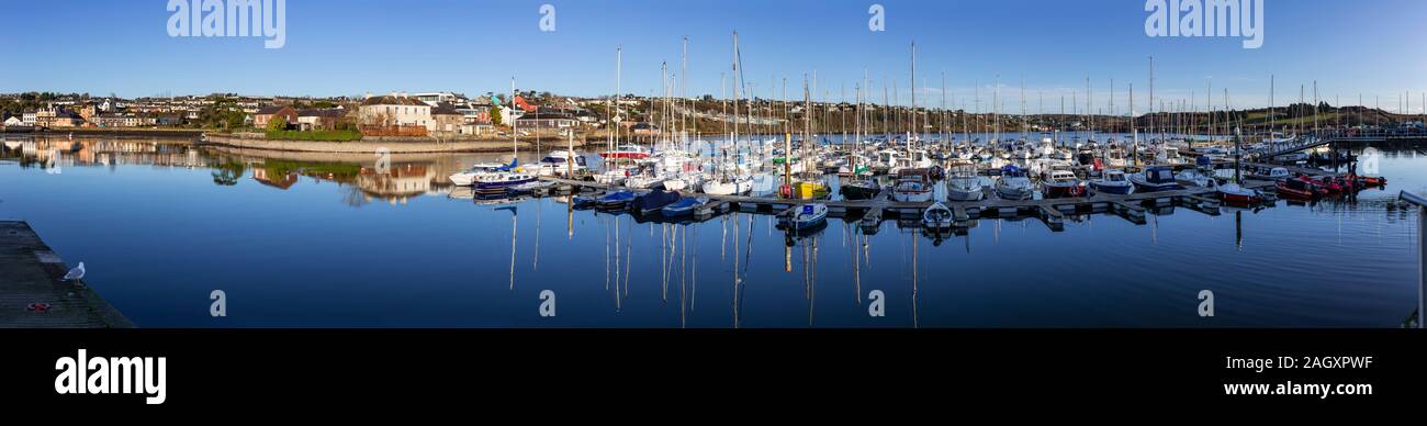 Kinsale harbour in County Cork, Ireland on a calm winter's afternoon Stock Photo
