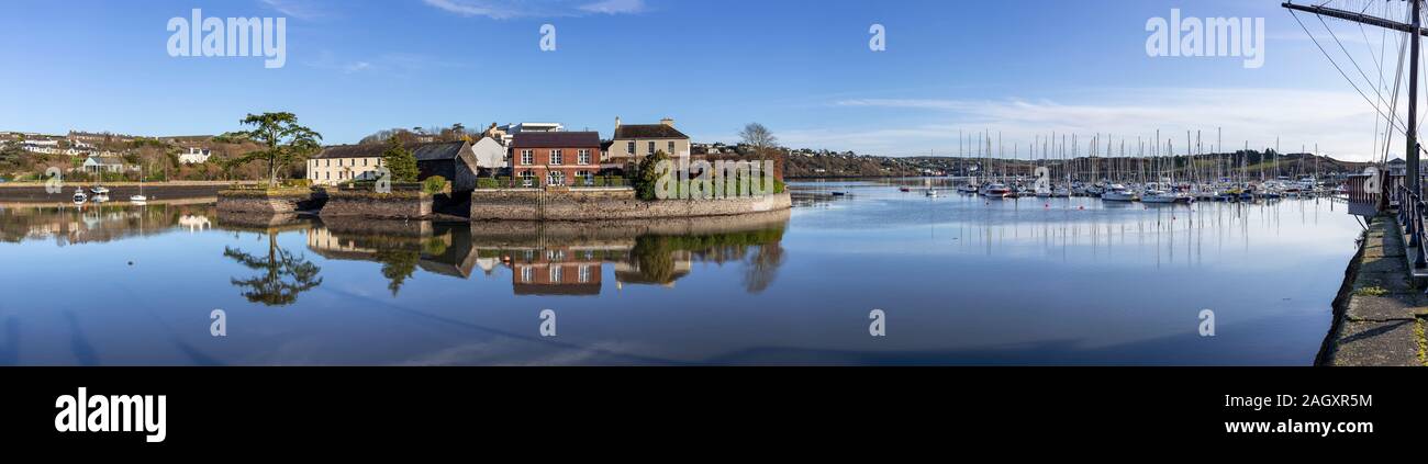 Kinsale harbour in County Cork, Ireland on a calm winter's afternoon Stock Photo