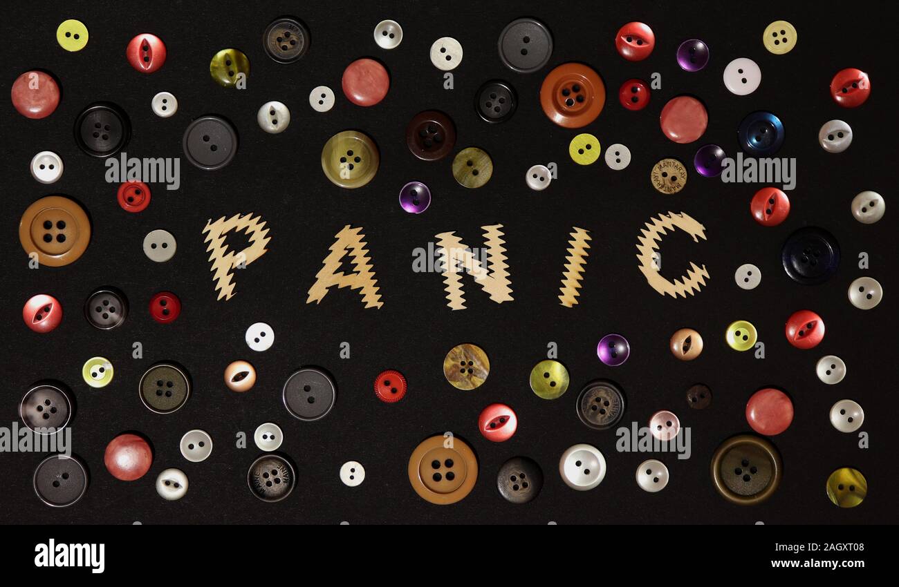 Panic buttons Stock Photo
