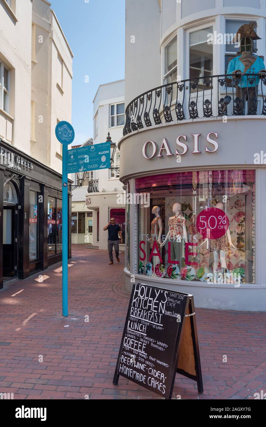 Dukes Lane, Brighton, UK Stock Photo