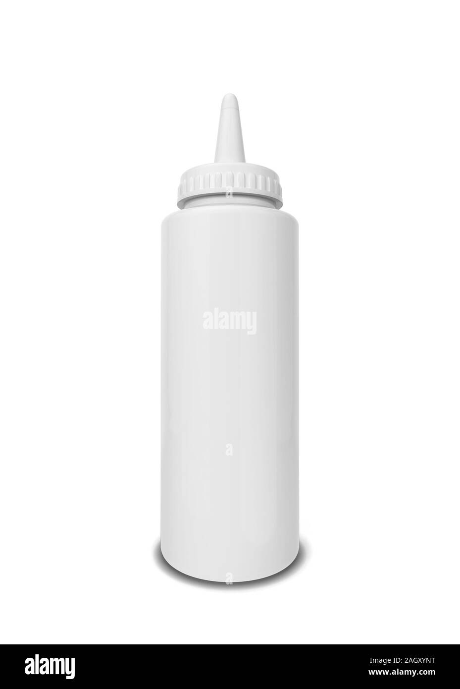 Blank sauce bottle. 3d illustration isolated on white background Stock ...