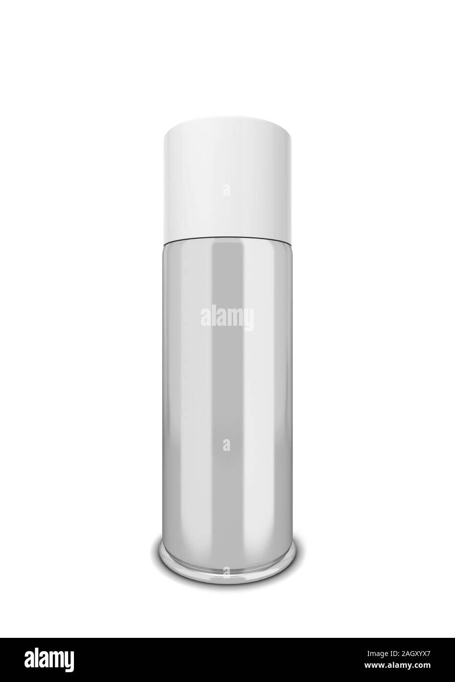 Blank aerosol package. 3d illustration isolated on white background ...