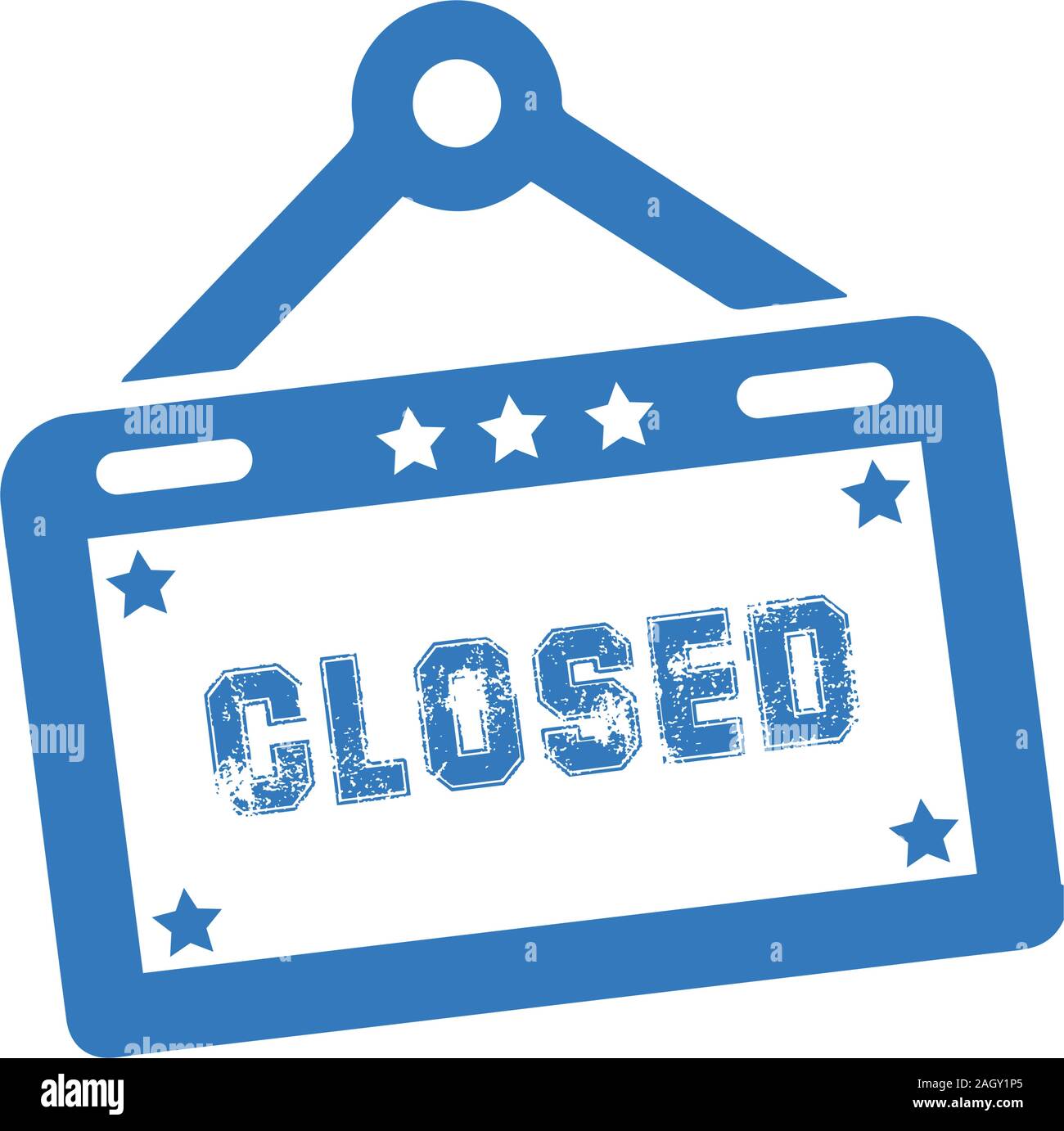 Closed Sign icon logo Stock Vector