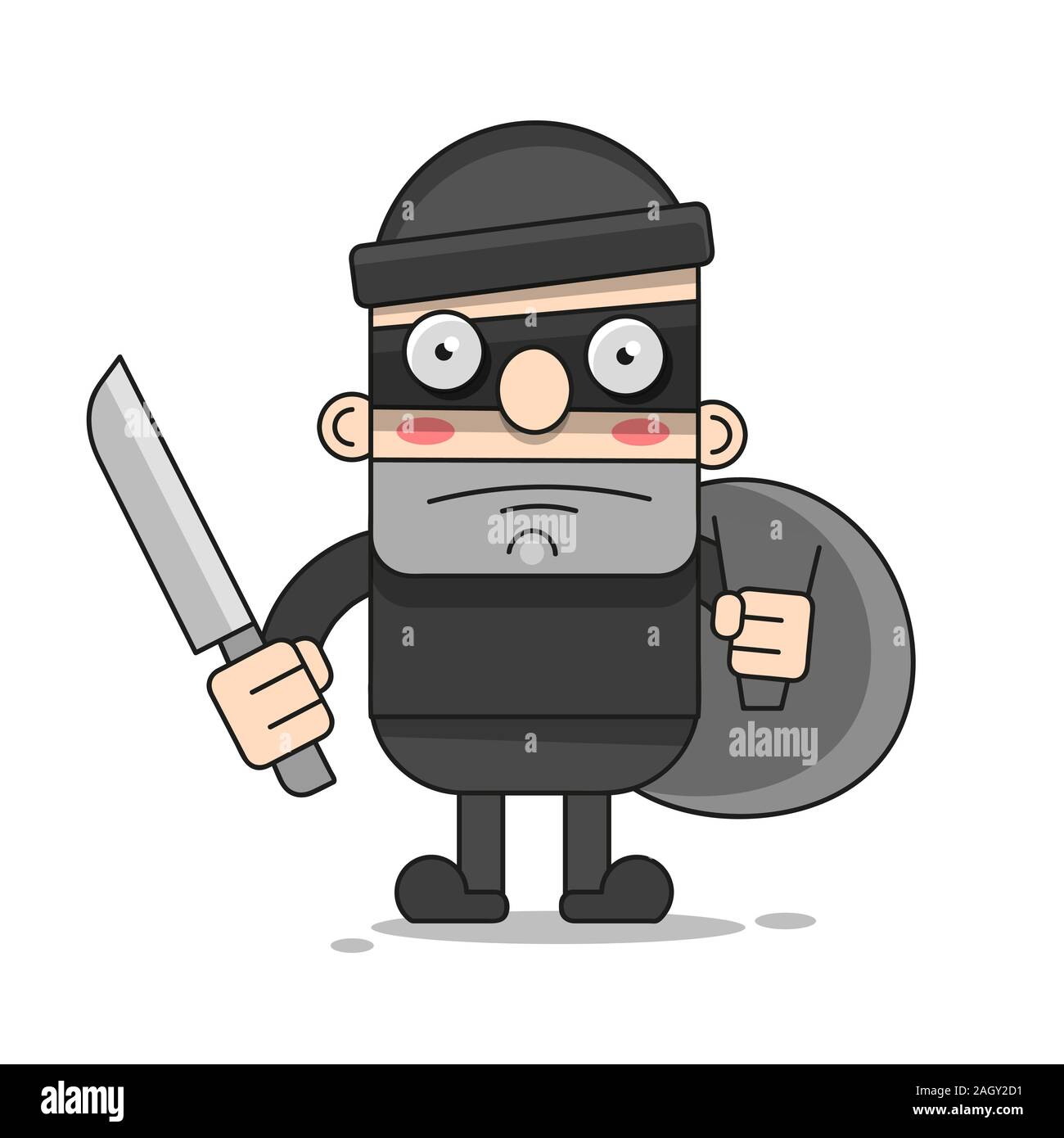 Cute Thief Character. Vector Cartoon Illustration. Bandit With Bag. Robber In Mask Stock Vector Image & Art - Alamy Cute Thief Character. Vector Cartoon Illustration. Bandit With Bag. Robber In Mask Stock Vector Image & Art - Alamy