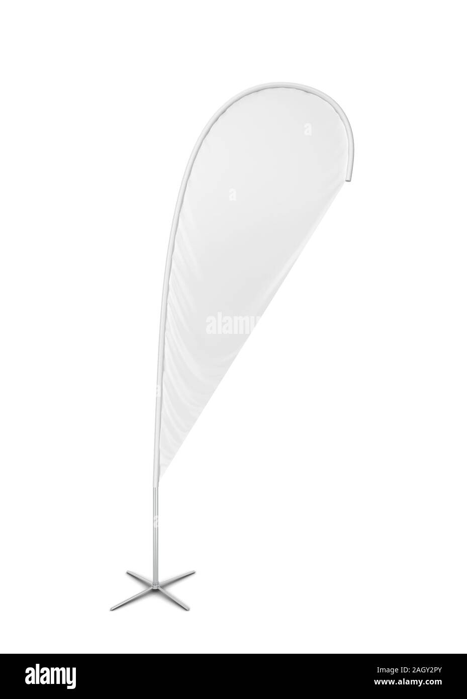 Download Blank Teardrop Banner Flag 3d Illustration Isolated On White Background Stock Photo Alamy