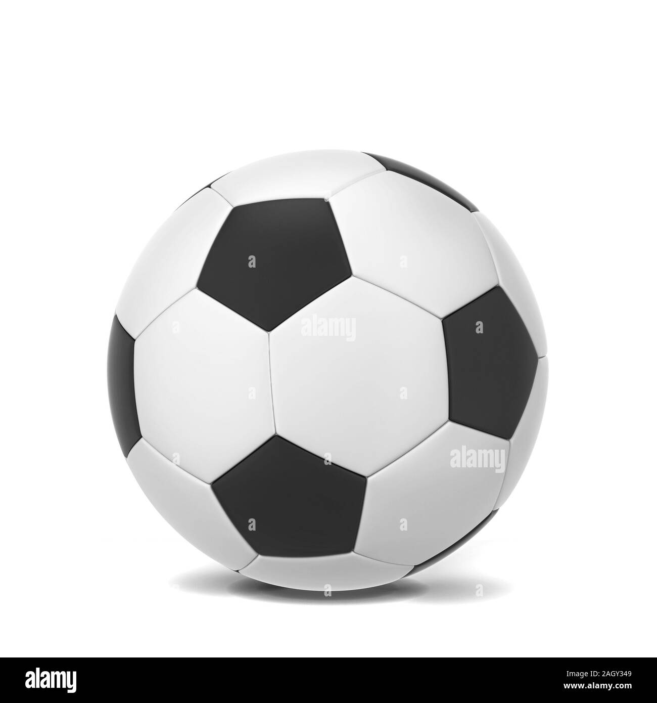 Soccer ball. 3d illustration isolated on white background Stock Photo ...