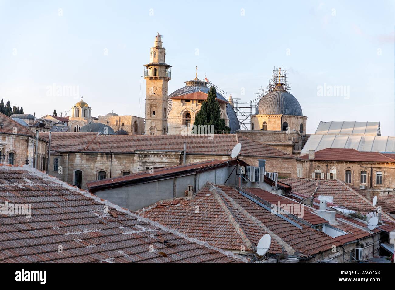 Rooftops ancient jerusalem dome hi-res stock photography and images - Alamy