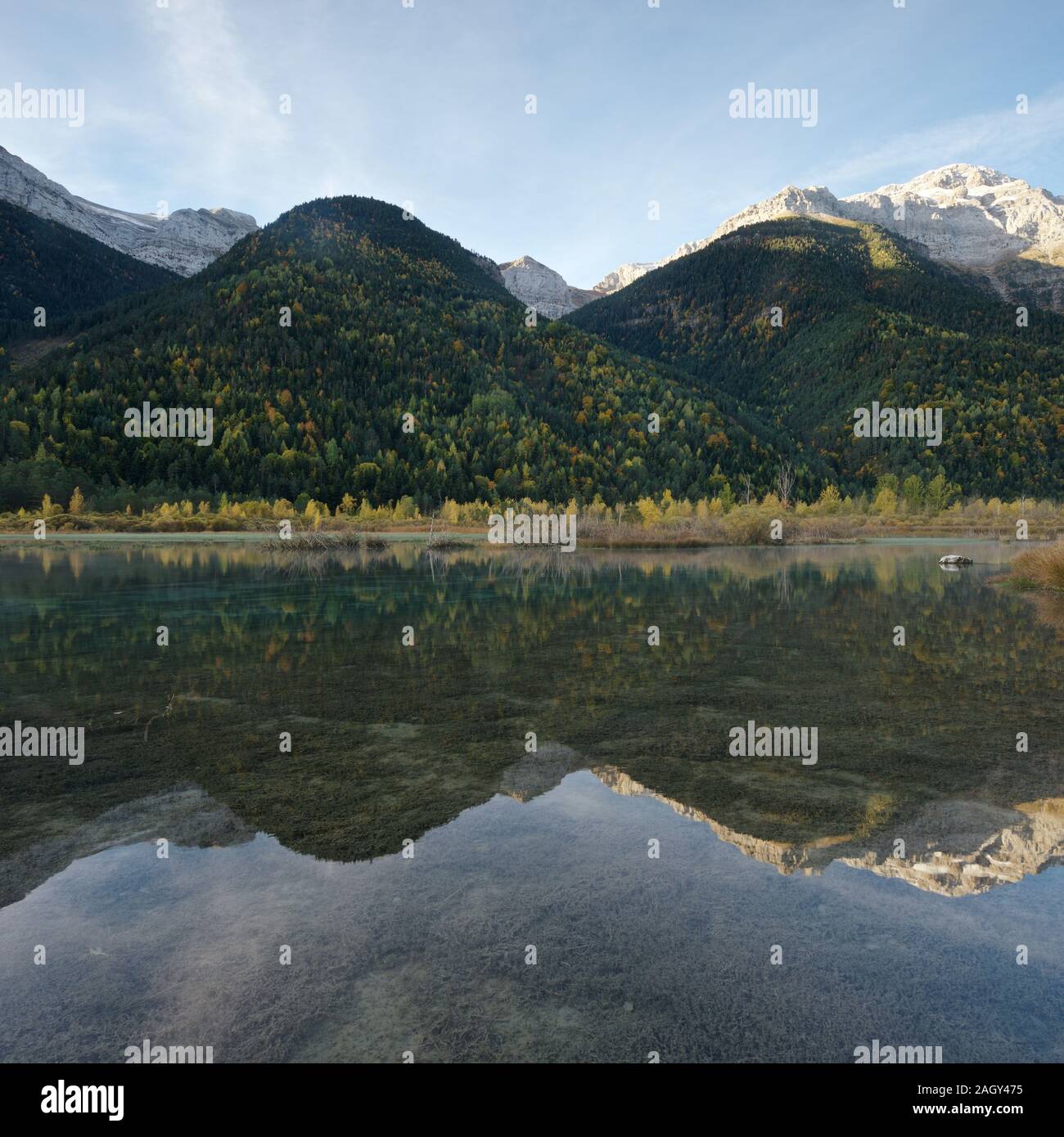 The Embalse de Pineta Stock Photo - Alamy