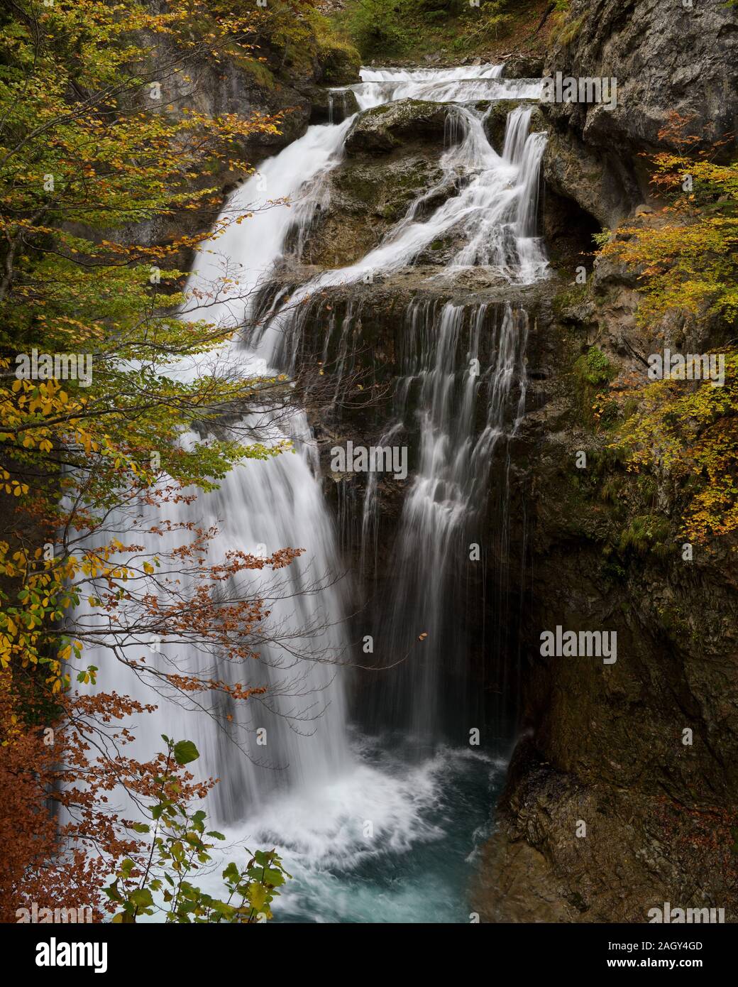 Autumn Waterfalls Stock Photo