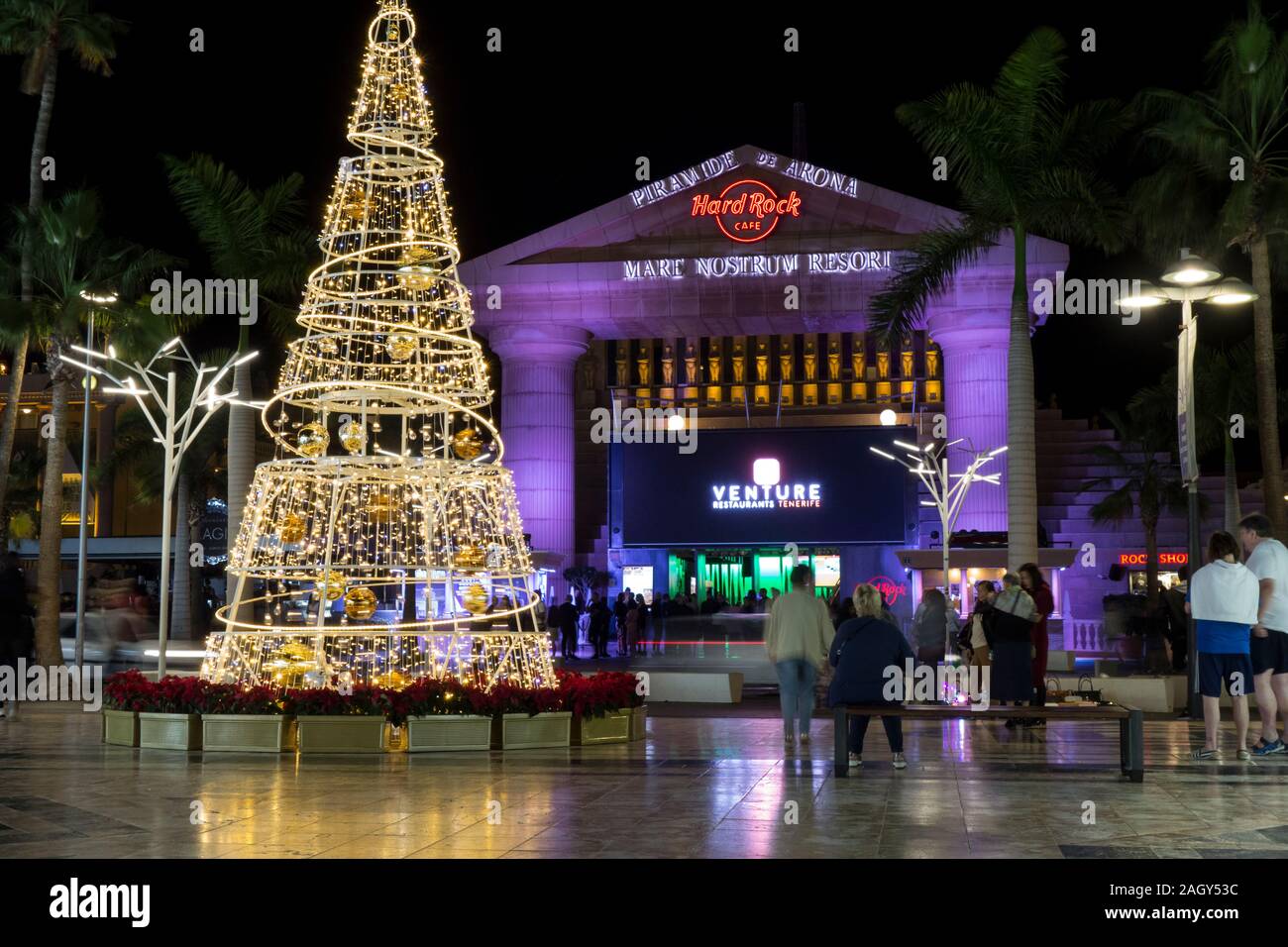 Tenerife, Hard rock cafe, playa del las americas, canary island, a spanish  island, spain,off the coast of north west africa Stock Photo - Alamy