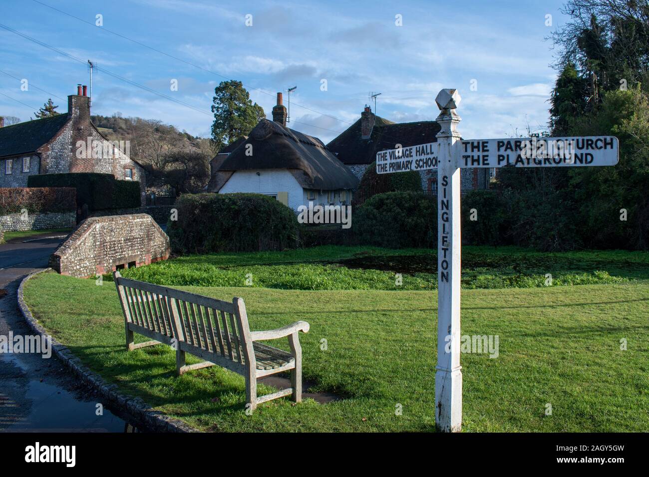 Traditional travel vacation village west country hi-res stock ...