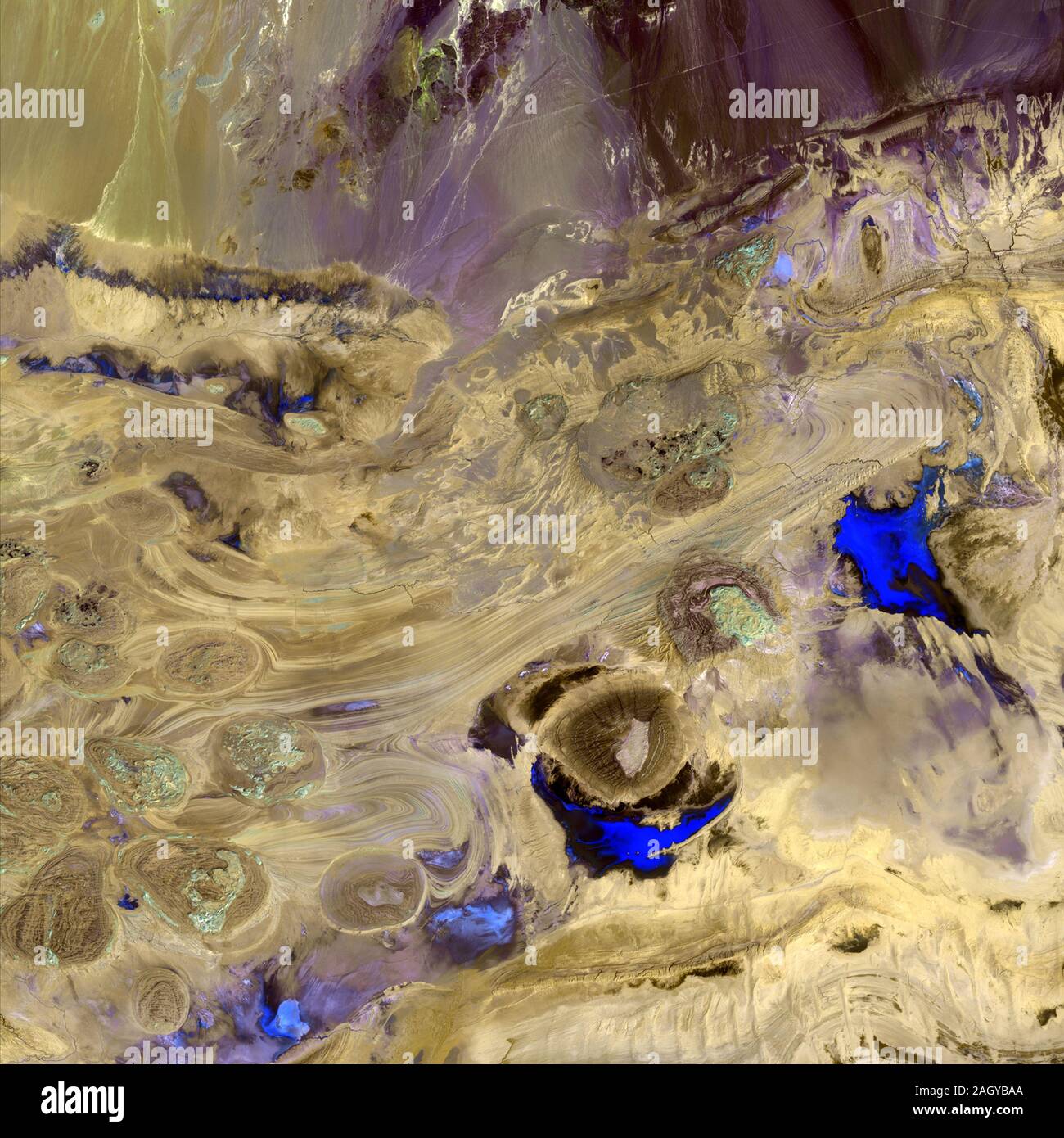 Iran's largely uninhabitated Dasht-e Kavir, or Great Salt Desert Stock Photo