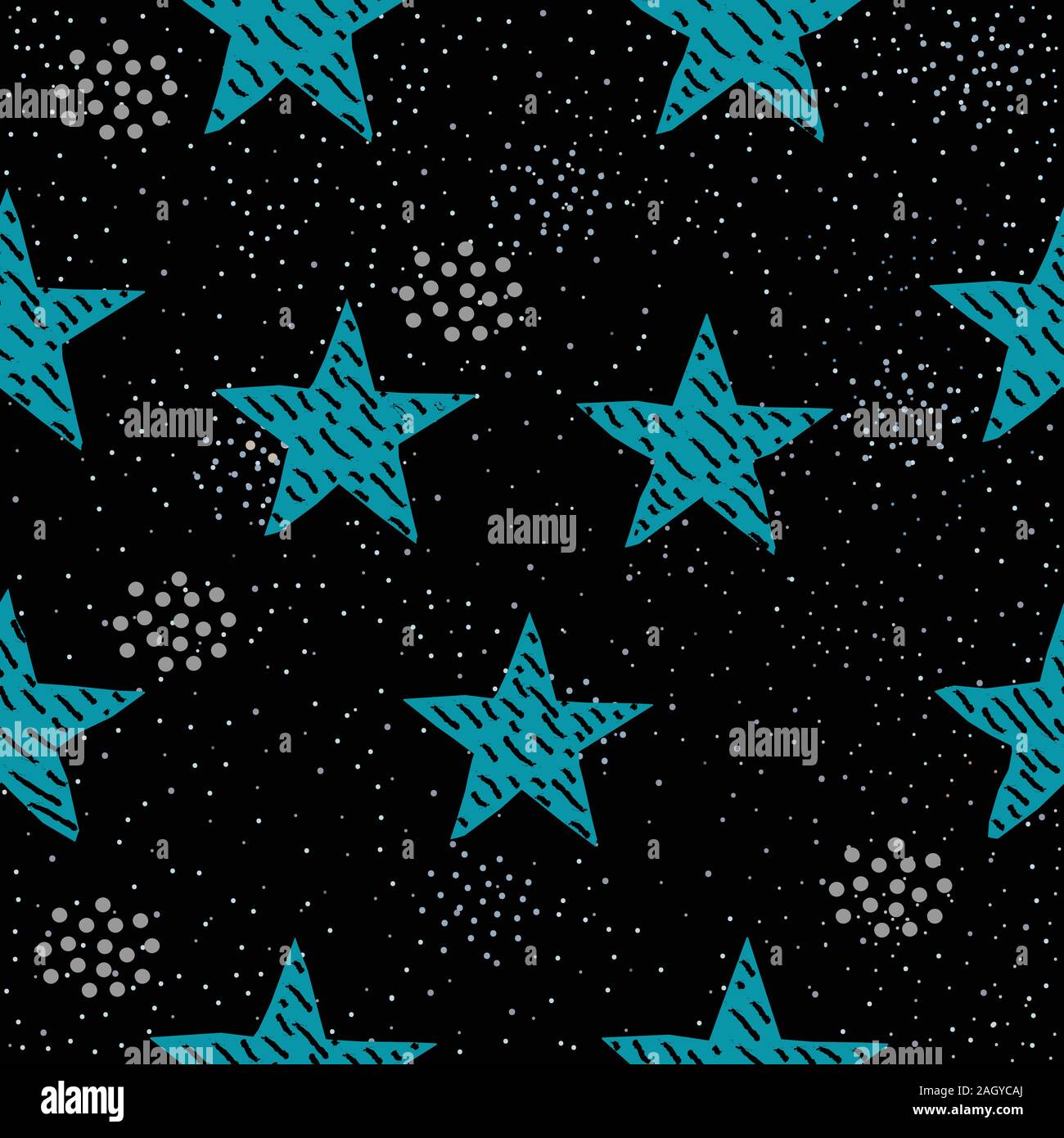 Cute Star Background. Seamless Pattern with stars. Vector Illustration ...