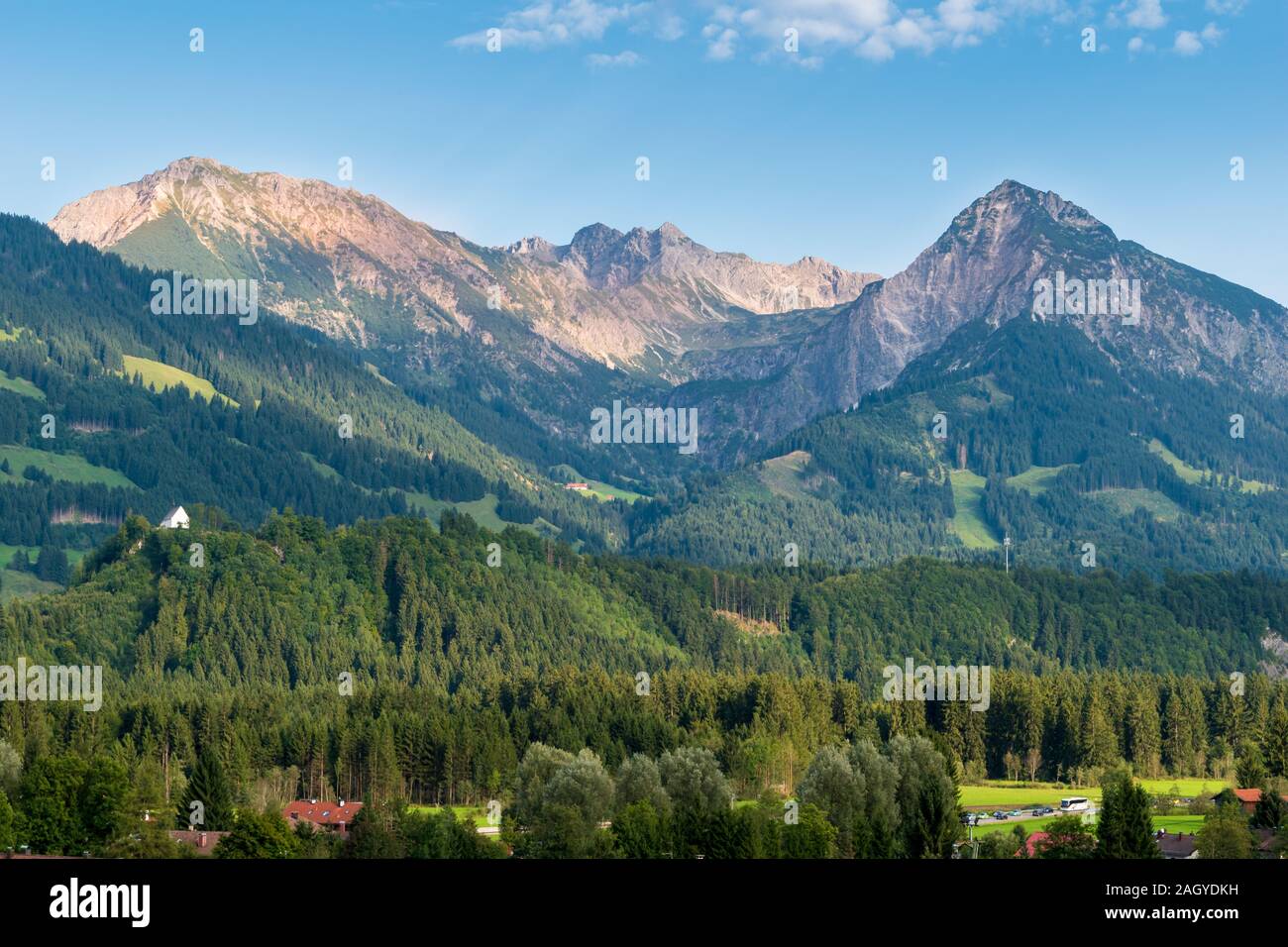 Allgäu Alps in Bavaria with Rubihorn Stock Photo