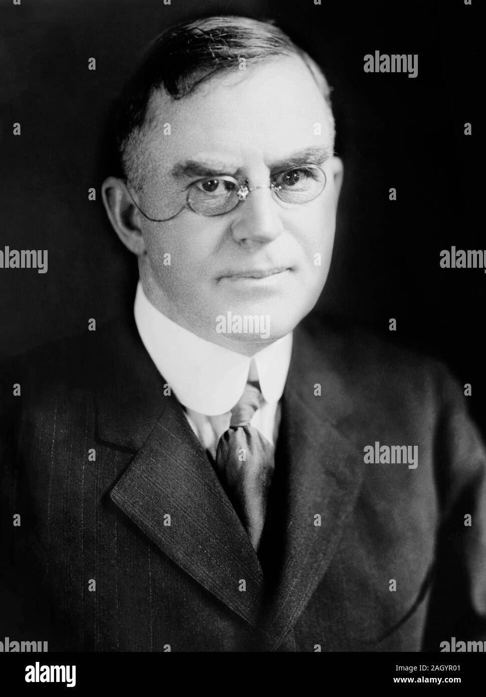 H.C. Wallace - Henry Cantwell 'Harry' Wallace (May 11, 1866 – October 25, 1924) was an American farmer, journalist, and political activist who served as the Secretary of Agriculture from 1921 to 1924. He was the father of Henry A. Wallace, who would follow in his footsteps as Secretary of Agriculture and later became Vice President under President Franklin D. Roosevelt. Stock Photo