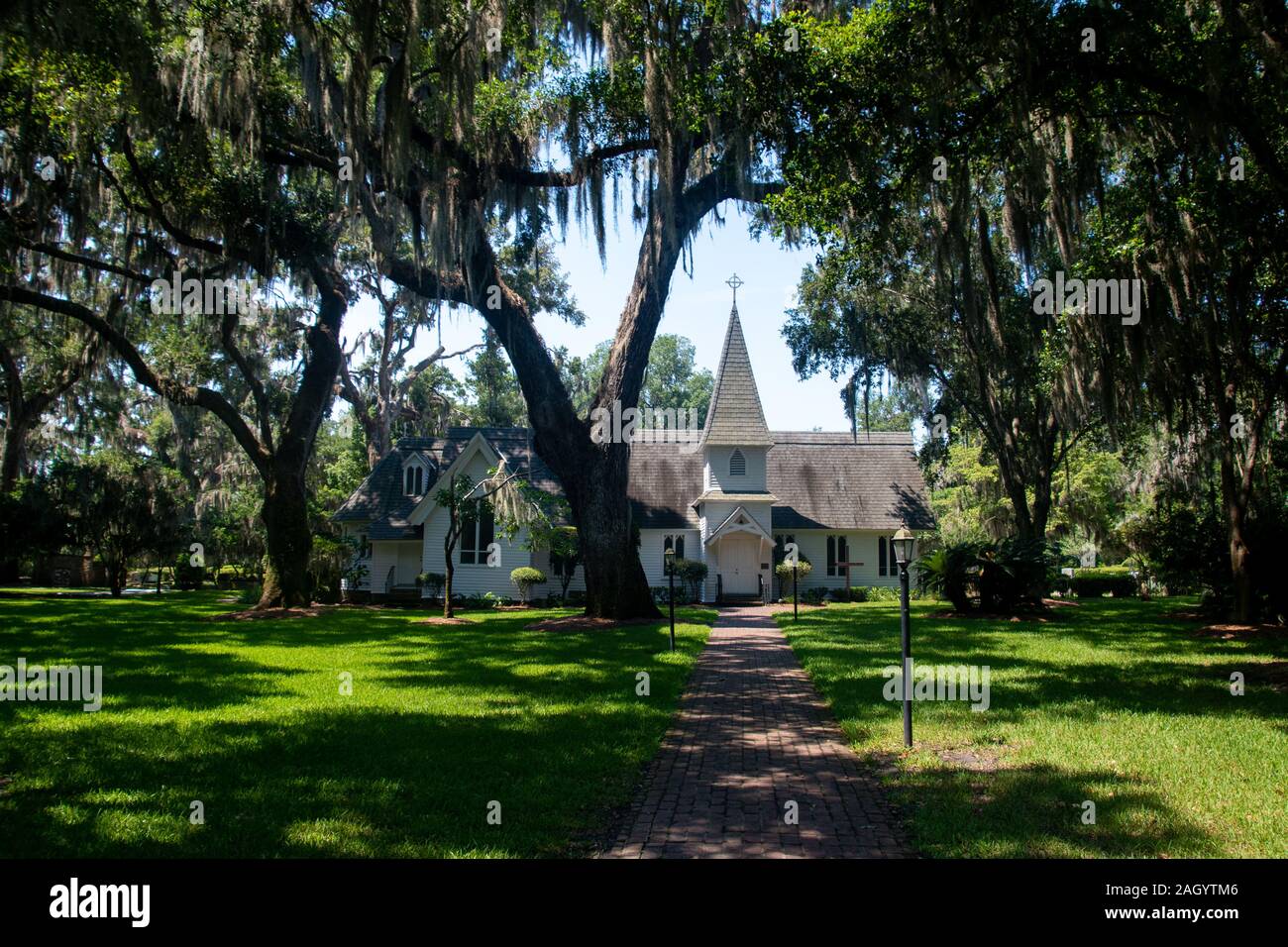 Christ Episcopal Church in St Simons, GA Stock Photo Alamy
