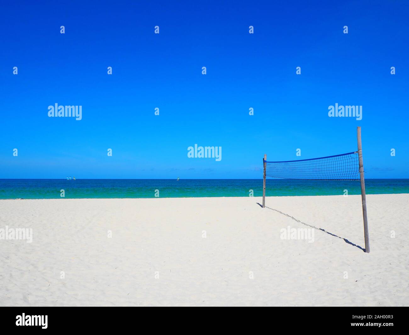 Ocean front Beach Volleyball Stock Photo
