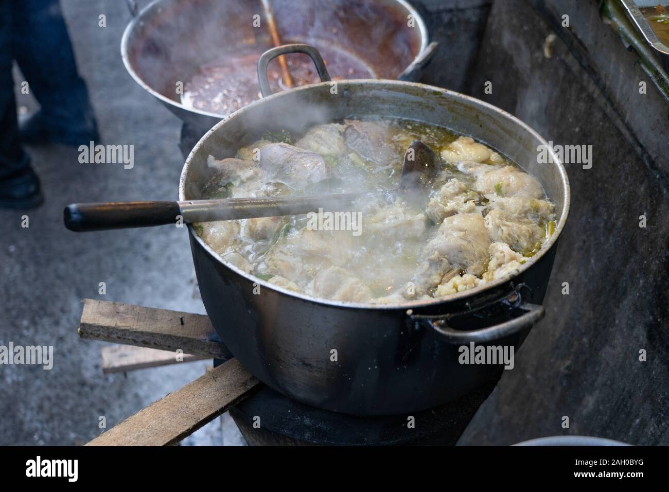 A selection of various street foods for sale in downtown Cebu City