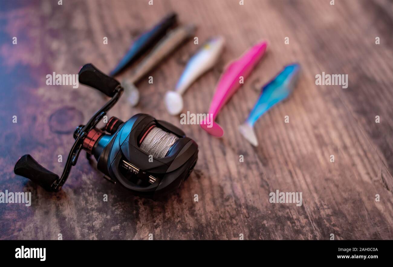 Baitcasting reel hi-res stock photography and images - Alamy