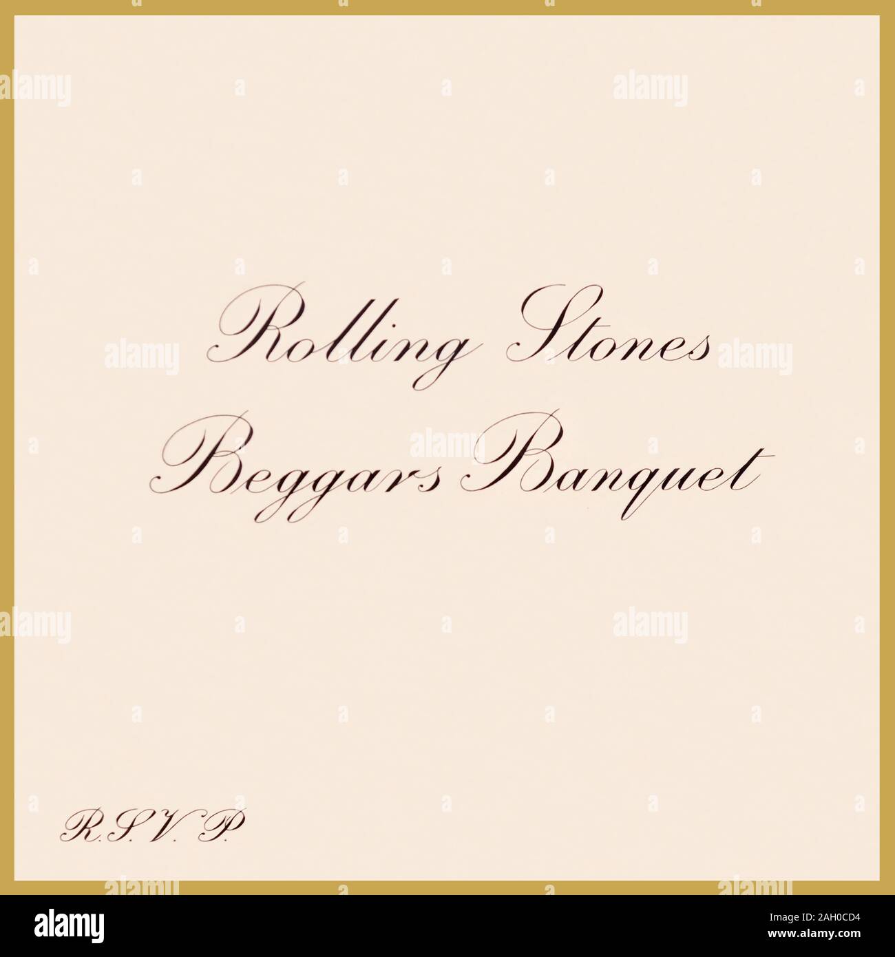 Rolling Stones - original vinyl album cover - Beggars Banquet - 1968 Stock Photo