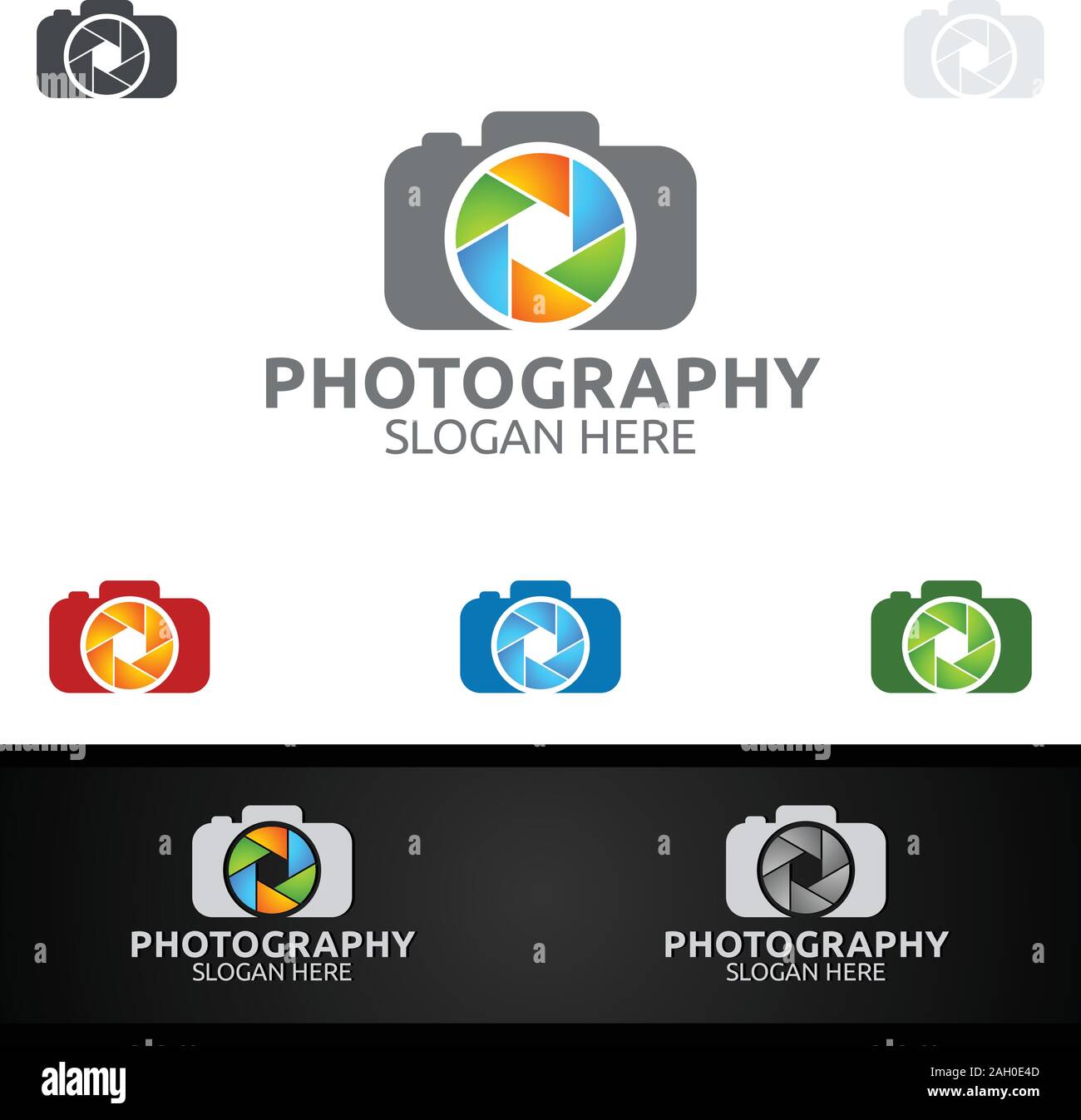 Abstract Camera Photography Logo Icon Vector Design Template Stock ...