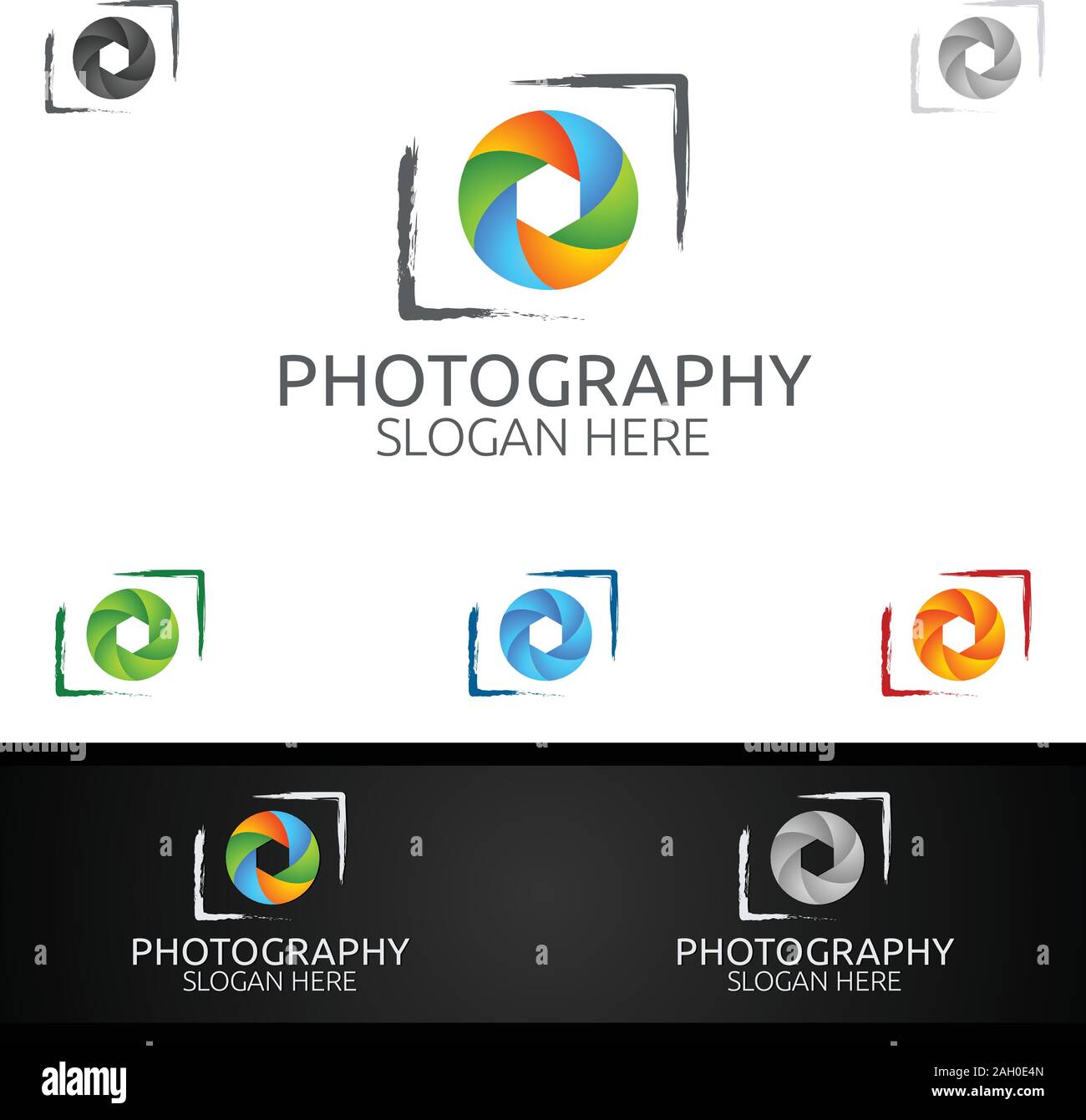 Abstract Camera Photography Logo Icon Vector Design Template Stock ...