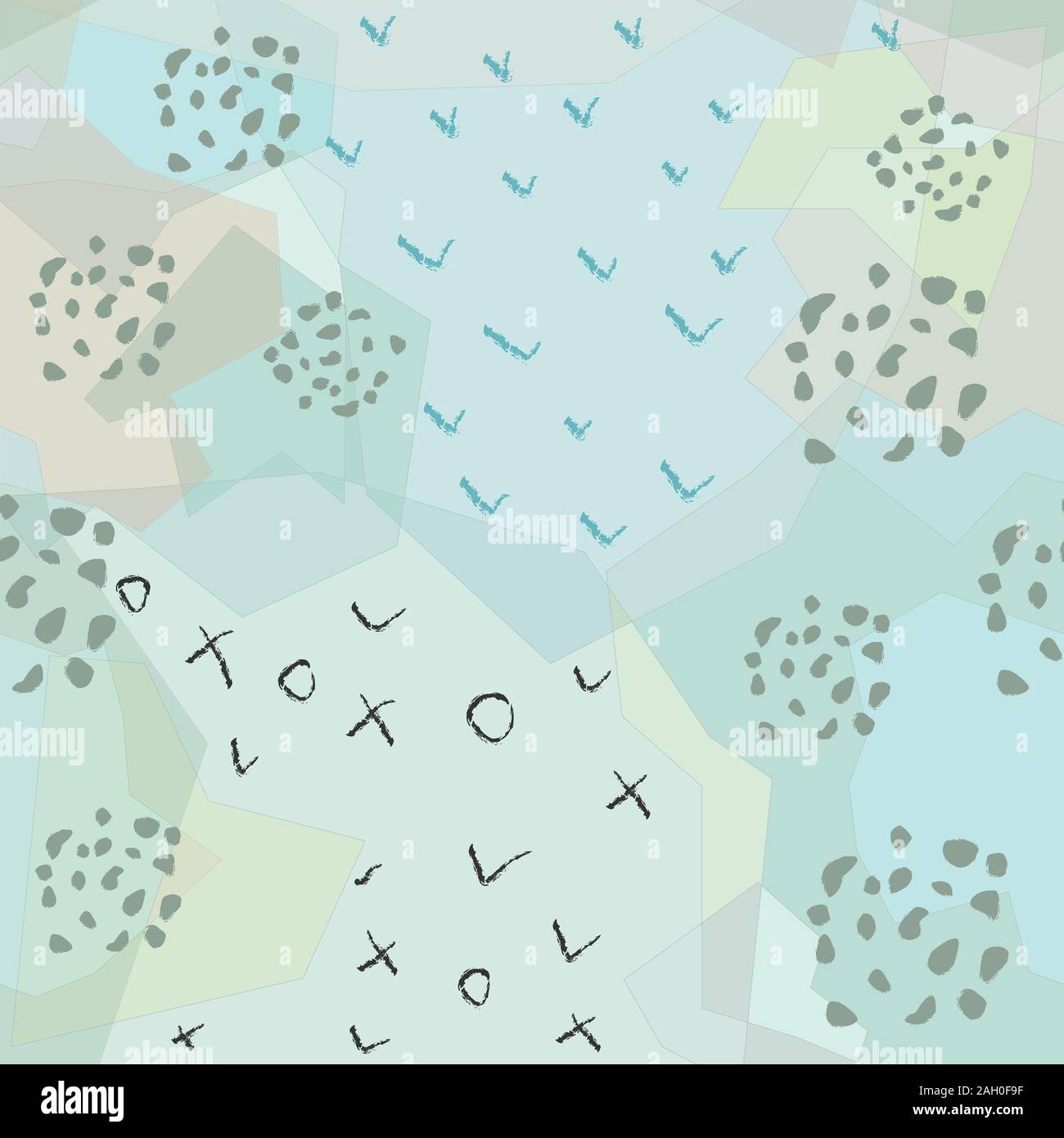 Funny Seamless Pattern with horse and bear. Creative Design. Vector Illustration. Stock Vector