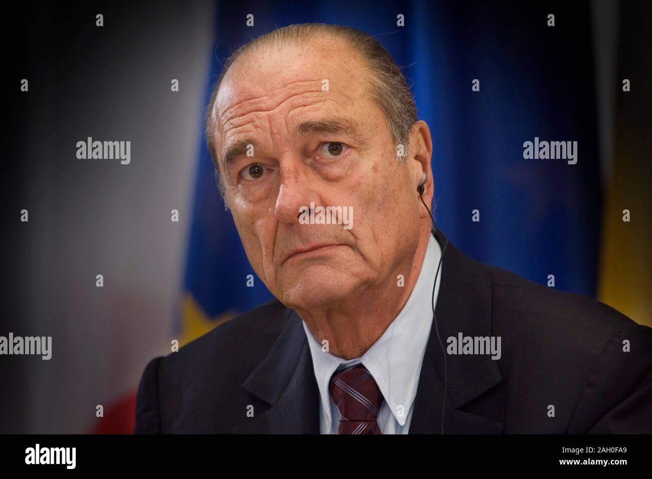Jacques CHIRAC died at the age of 86. Archive photo Portrait of the French President Jacques