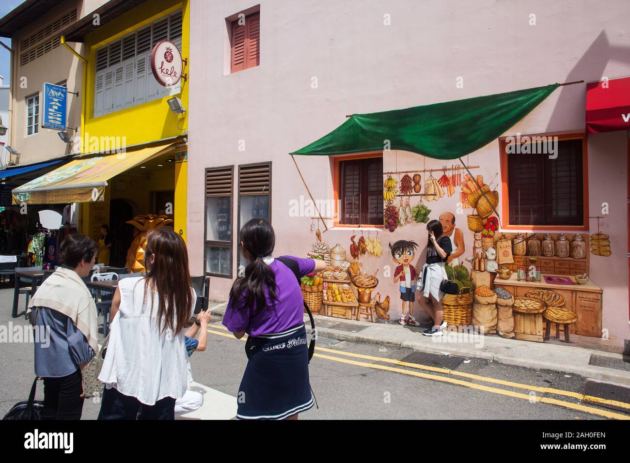 Chinatown murals drawn by local artist, this is one of the popular