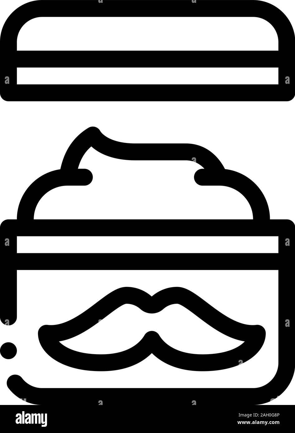 Shaving Cream Container Icon Outline Illustration Stock Vector Image