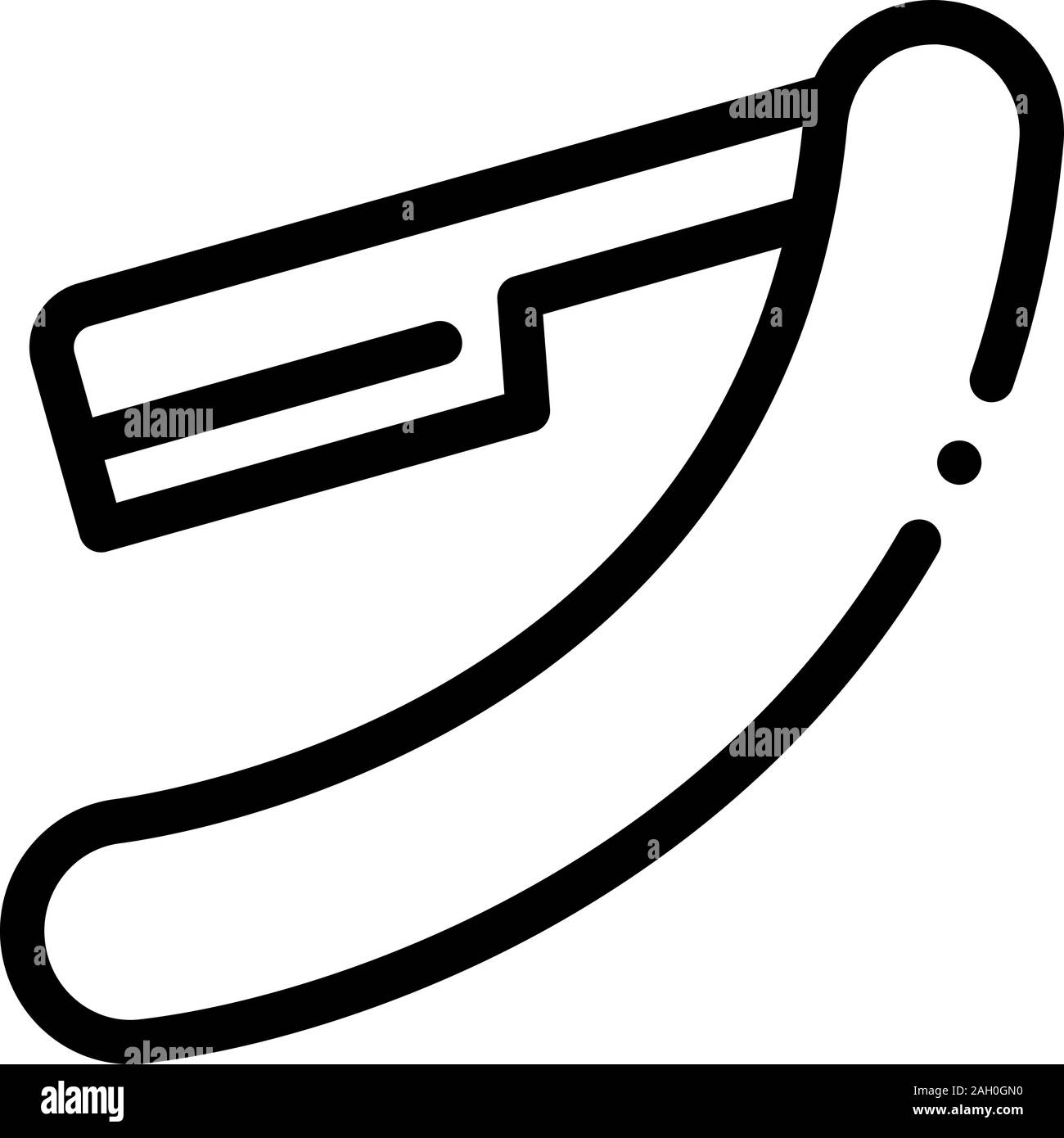 Vintage Dangerous Razor Icon Outline Illustration Stock Vector Image ...